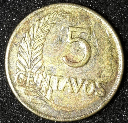 Moeda 5 Centavos Ano 1950 Peru