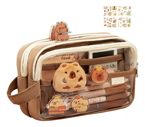 F New Para Capybara Elegante Estuche De Papelería