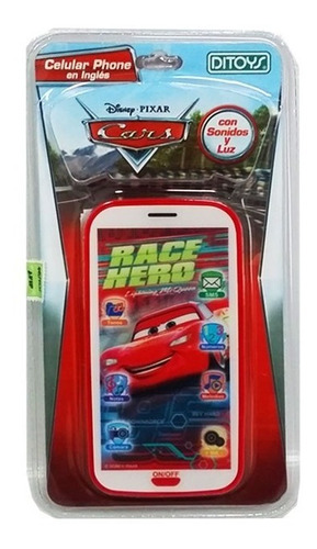 Celular Phone En Ingles De Cars Disney - Ditoys Art. 2090