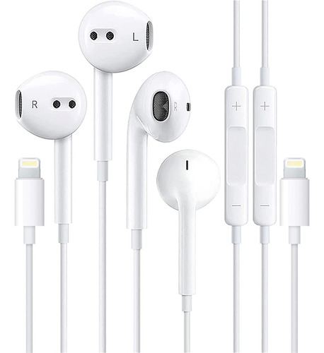 2 Auriculares Apple Para iPhone Con Cable