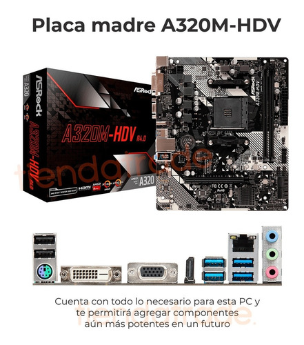 Pc Gamer Escritorio Completa Amd Computadora Cpu Nueva Ssd