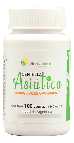 Centella Asiática + Ginkgo + Vit. C Antioxidante Resistencia