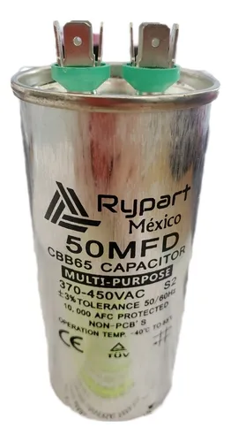 comprar Capacitor De Trabajo Universal 50 Mfd 370\u002F440 Vac Rypart