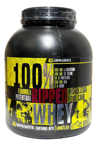 100% Ripped Whey 5lbs Vainilla 43 Supplements.