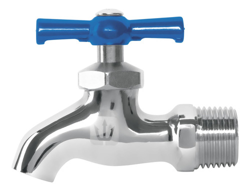 Llave De Nariz De Latón Cromado, 135 G, Entrada 1/2 , Foset