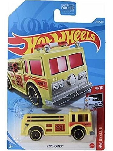Hot Wheels Fire-eater, [amarillo] 246/250 Rescue 9/10