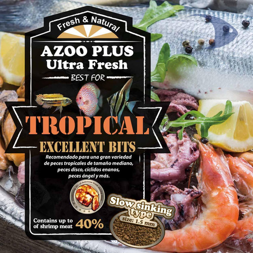 Alimento Bits Peces Angeles Discos Ultrafesh 130 Gramos