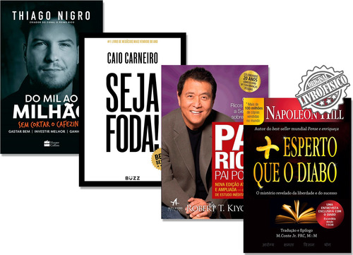 Kit Do Mil Ao Milhão Pai Rico Pai Pobre Seja Foda Mais Espe
