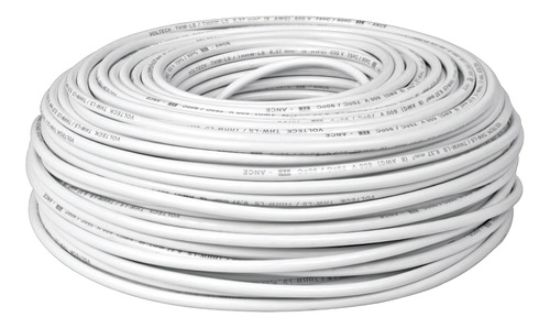 Cable Calibre 8 Thhw-ls Blanco Voltech 46054