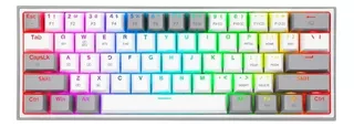 TECLADO GAMER REDRAGON K616 FIZZ RGB PRO BLANCO-GRIS COLOR DEL TECLADO BLANCO/GRIS IDIOMA ESPAÑOL