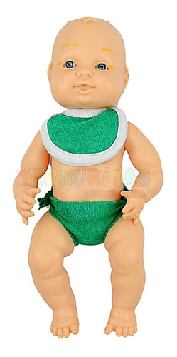 Bebe Muñeco Nacho Bebote Pañal Babero Juguete Infantil Rg