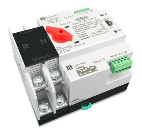 Interruptor Transferencia Automática Panel Solar 100 Amp