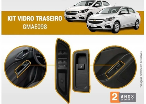 Vidro Eletrico Traseiro Onix Lt Prisma Lt 2019 Led Branco