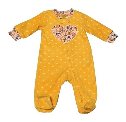 Enterito Bebe Pijama Polar Carters Estampado Cierre 