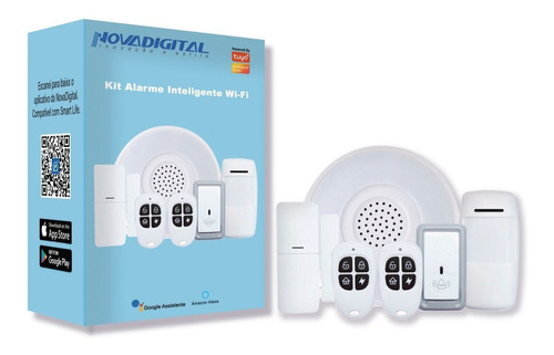 Kit Sistema De Alarme Inteligente Wi-fi Alexa E Google Home