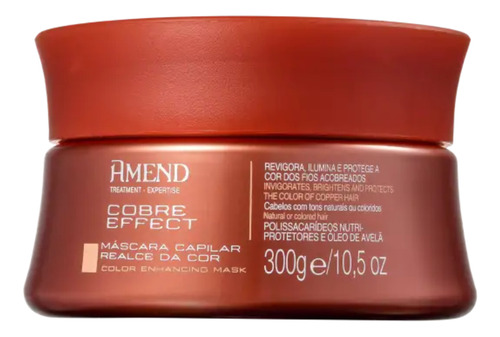 Máscara Capilar Pigmentante Amend Cobre Effect 300g
