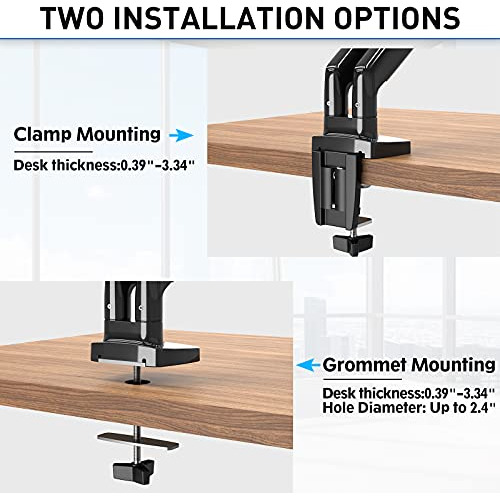 Soporte De Montaje Escritorio Dos Monitores Ultrawide D...