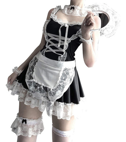 Disfraz Cosplay Anime Sirvienta Clásico Vestido Lolita, 9 Un