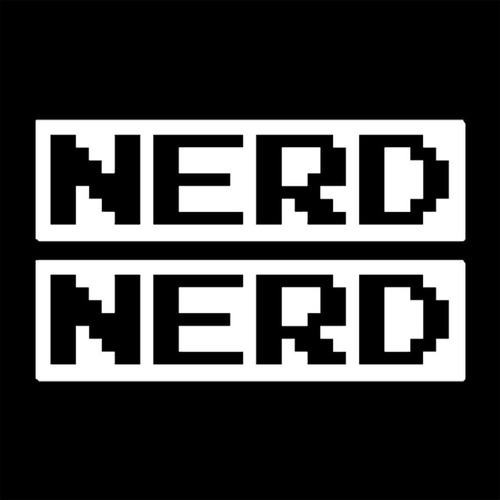 Adesivo De Parede 40x24cm - Nerd Nerd Geek