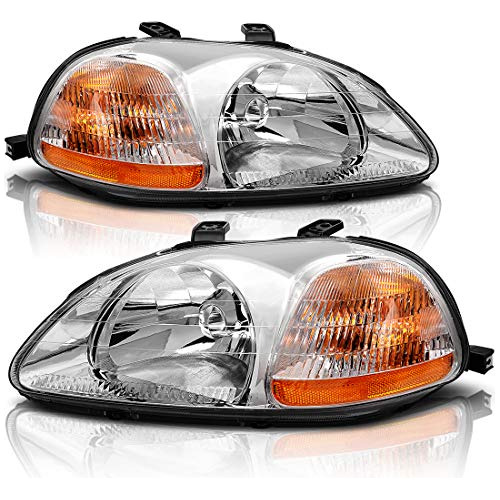 Conjunto De Faros Delanteros Compatible Civic 1996 1997...