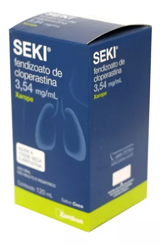 Seki 3,54mg/mL, caixa com 1 frasco com 120mL de xarope + copo