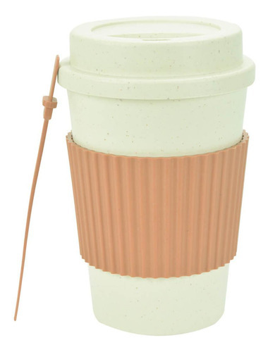 Copo Fibra Bambu Com Mexedor Rosa 450ml