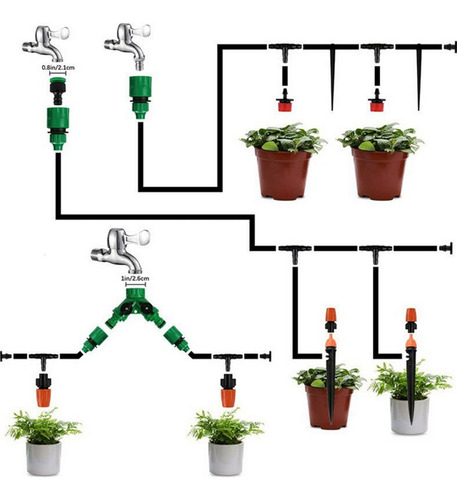 Kit De Rega Por Gotejamento Do Sistema De Irrigação Automáti