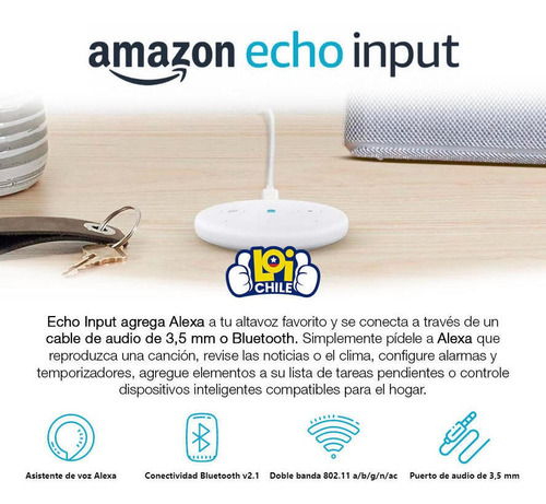 Amazon Echo Input Alexa A Tu Parlante