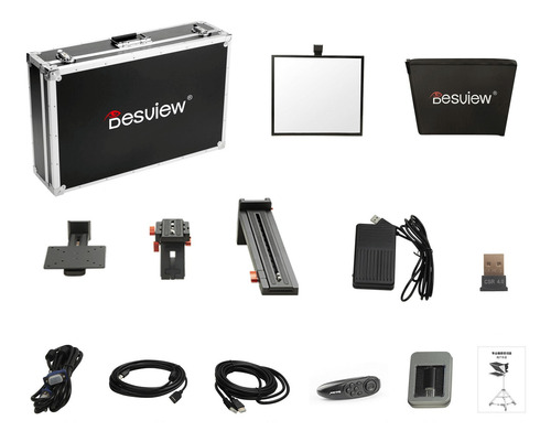 Teleprompter Broadcast Desview 21.5' Espelho Óptico Hd