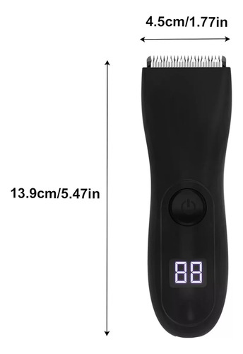 Barber Pro Íntimos Aparador De Pelos A Prova D'água Pro Max Preto