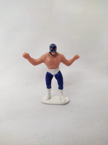 Mini Figura Luchador Blue Panther Lucha Libre Aaa Ricolino