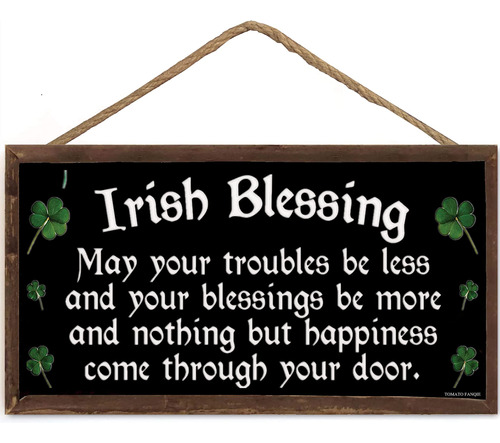 Placa Regalo Amistad Tomato Fanqie Irish Blessing Happiness