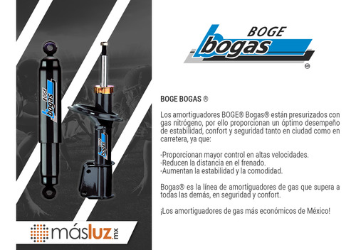 Kit 2 Amortiguadores Gas Del Sonic L4 1.6l 12/17 Boge Bogas