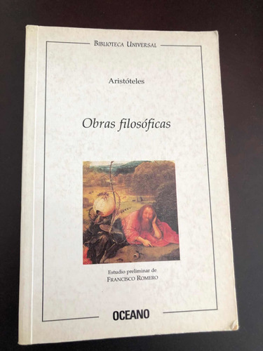 Libro Obras Filosóficas - Aristóteles - Muy Buen Estado