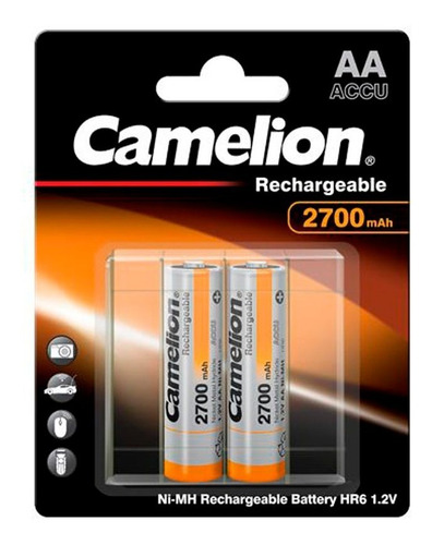 Pila Aa Recargable Camelion De 2700mah X 2, Nuevo