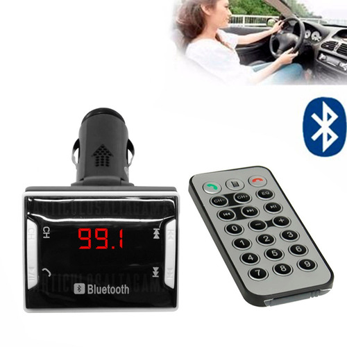 Transmisor Fm Bluetooth Para Carro Cargador Usb Micro Sd Mp3