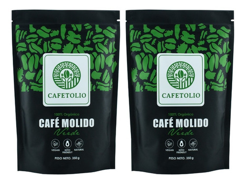 2 Café Verde Molido Cafetto