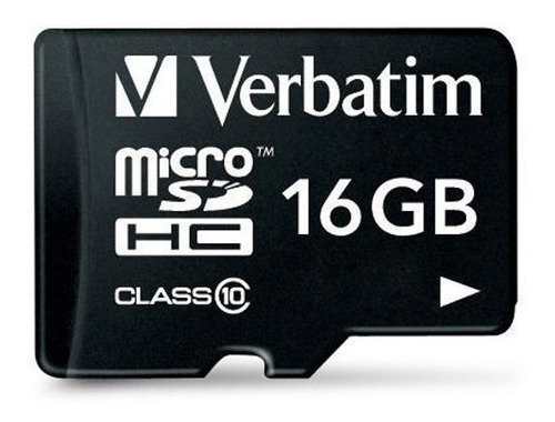 Memoria Micro Sd 16gb Verbatim Clase 10 Celular + Adaptador 