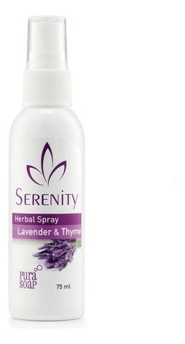  Spray Pura Soap Serenity Herbal Lavanda X 75 G Fragancia Lavanda y Tomillo Tipo de envase Pote