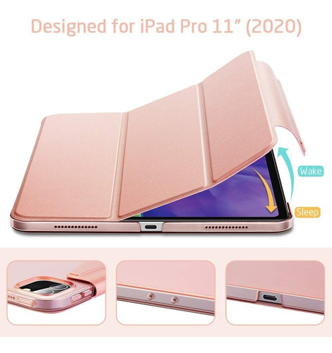 Esr Case Estuche Para iPad Pro 11 2018/20 Oro Rosa Ascend