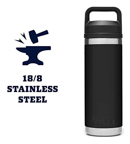 Yeti Rambler Botella De 18 Oz, Aislada Al Vacío, Acero Inoxi