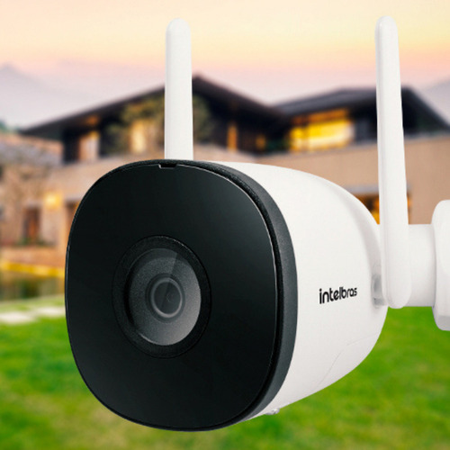 Câmera Wifi Full Hd Visão Noturna Im5 Mibo Intelbras Audio Cor Branco