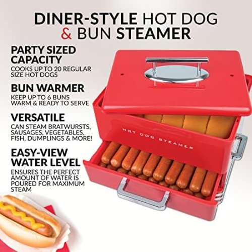 Nostalgia Vaporera Extra Grande Estilo Comedor Con Capacidad
