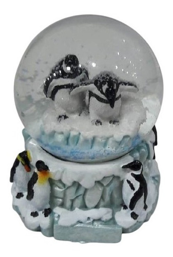 Imagen 3 de 7 de Pingüino Magallanes Souvenir Turista Globo Vidrio C/base 9cm