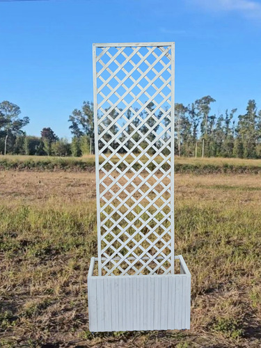 Jardin Vertical ,macetero Rodante Blanco Blanco