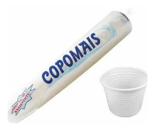 Imagem 2 de 3 de Kit 10 Pacotes Com 100 Copos Descartáveis Café 50ml Branco