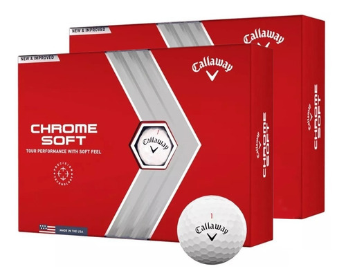 24 Pelotas Golf Callaway Chrome Soft  | The Golfer Shop Color Blanco