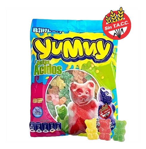 Gomitas Yummy Ositos Acidos X500g - Cotillón Waf