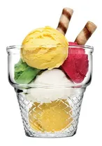 Comprar Compotera Recipiente Vaso Vidrio  X 4 Unid Postre Helado 