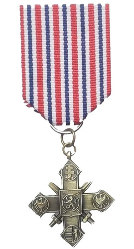 Medalla Militar Cruz De Guerra Checoeslovaquia